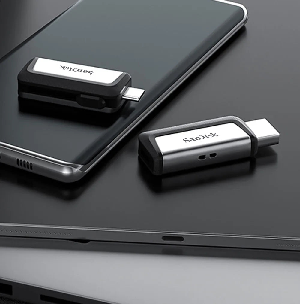 SanDisk SDDDC2 OTG USB 3.1 Type-C Flash Drive 256GB 128GB 64GB Ultra Dual Drive 150MB/s USB Type-C for USB Type-C and Type-A