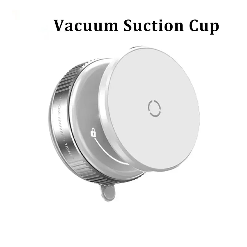 Suporte magnético Xiaomi para celular, design dobrável, ajuste de 360°, suporte a vácuo para carro, compatível com iPhone e ideal para transmissões ao vivo.